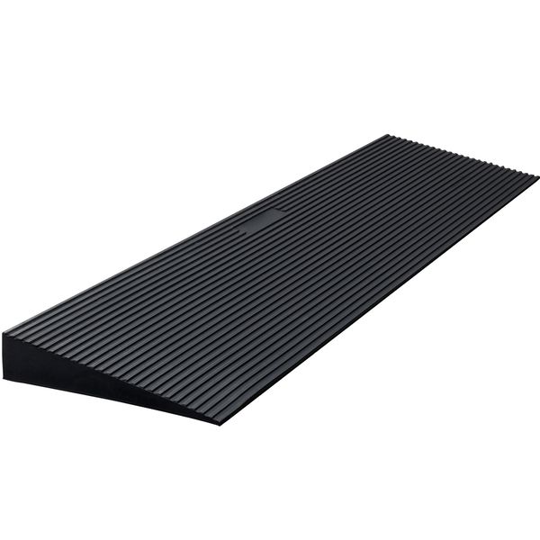 1.2 Rise Cuttable Threshold Ramp for Sweeping Robot, 35.4 Wide Natural Rubber Wheelchair Ramp, Non-Slip Solid Rubber Ramp with Double-Sided Tape for Doorways, Driveways, Bathroom, Smooth Tile - Image 7