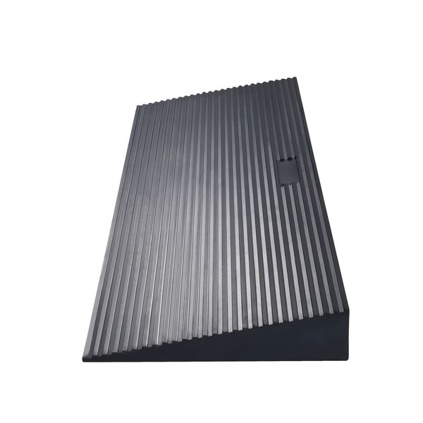 1.2 Rise Cuttable Threshold Ramp for Sweeping Robot, 35.4 Wide Natural Rubber Wheelchair Ramp, Non-Slip Solid Rubber Ramp with Double-Sided Tape for Doorways, Driveways, Bathroom, Smooth Tile - Image 8