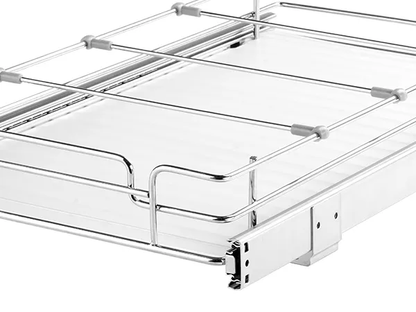 12.5Wx16.5Dx3.5H Pull Out Cabinet Organizer, Heavy Duty Slide Out Pantry Shelves, Steel Roll Out Drawers, Sliding Drawer Storage for Home Under Sink, 14Wx17.5Dx7H Install Size for Cabinet - Image 11