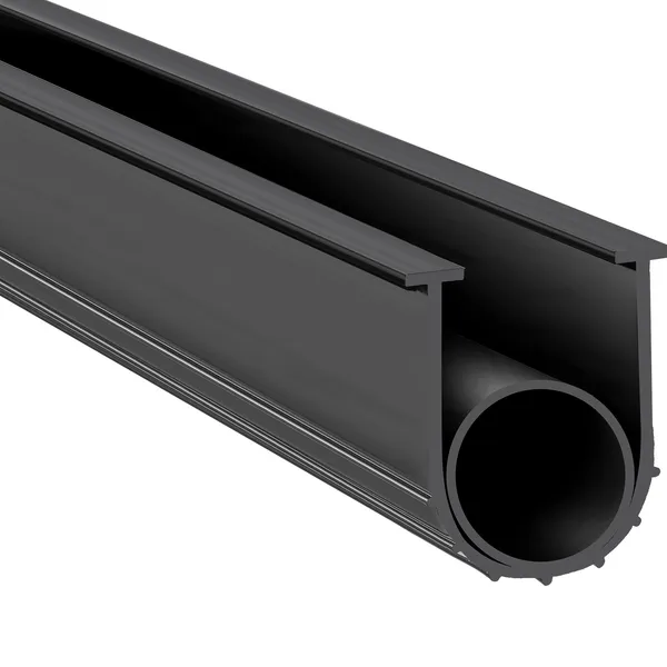 Garage Door Seals Bottom Rubber, U Shape +O Ring Garage Door Weather Stripping, Universal Weatherproof Threshold Buffering Sealing Rubber , 5/16 inch T-ends and 3 3/4 inch Width (16 Ft, Black) - Image 12