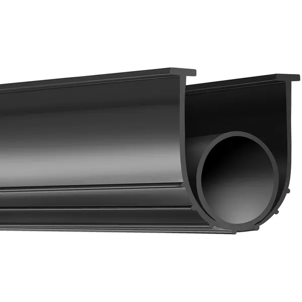 Garage Door Seals Bottom Rubber, U Shape +O Ring Garage Door Weather Stripping, Universal Weatherproof Threshold Buffering Sealing Rubber , 5/16 inch T-ends and 3 3/4 inch Width (16 Ft, Black) - Image 10
