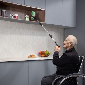 Grabber Reacher Tool, 43 Foldable Reacher Grabber Pickup Tool with 360掳 Rotating Jaw, Magnet and LED Light, Lightweight Grabber Reacher Tool for Seniors, Extra Long Trash Picker Upper Grabber