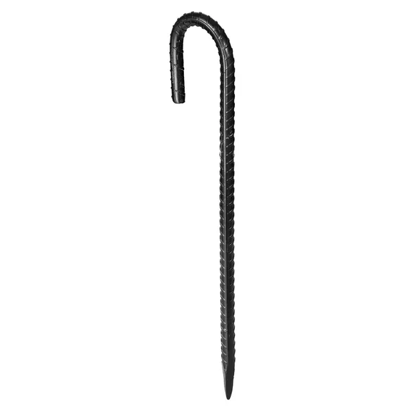Rebar Stakes, 12-Inch, Heavy-Duty 0.4 in Diameter J Hook, Galvanized Steel Ground Anchors with Chisel Point End & Rust-Resistant Coating, for Gardening Support, Fence, Camping Tents (16-Pack) - Image 5