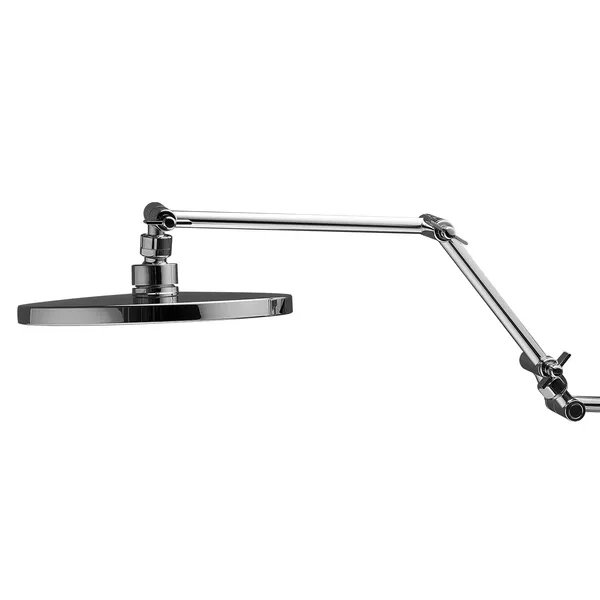 Shower Head Extension Arm, 16 inches, Brass Shower Arm Extender with Flexible Adjustable Angle Height, Chrome Finish, G1/2 Universal Thread Connector Compatible, for Rain & Handheld Showerhead - Image 10