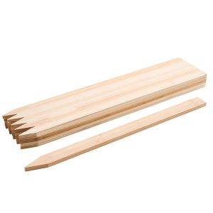 Wooden Garden Stakes, 25 Pcs 36 x 0.5 x1.5 in Survey Grading Stakes, Garden Ground Stake with Sharp Point, Fir Wood Plant Support Stake, Sign Posts for Silt Fence Backyard Boundaries Baselines